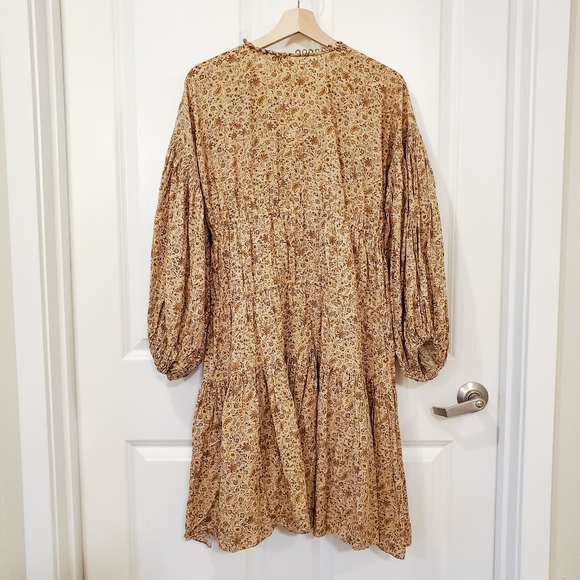 Doen Grasse Dress Jaipur Mustard Size M - Picture 4 of 7